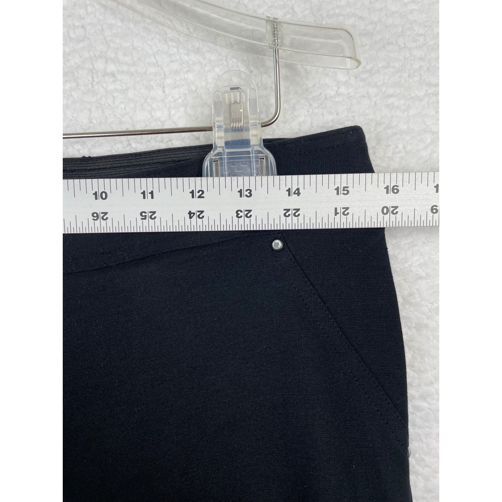 INC International Concepts Womens Black Pull On Straight Zipper Pocket Pants 8 - Picture 7 of 10